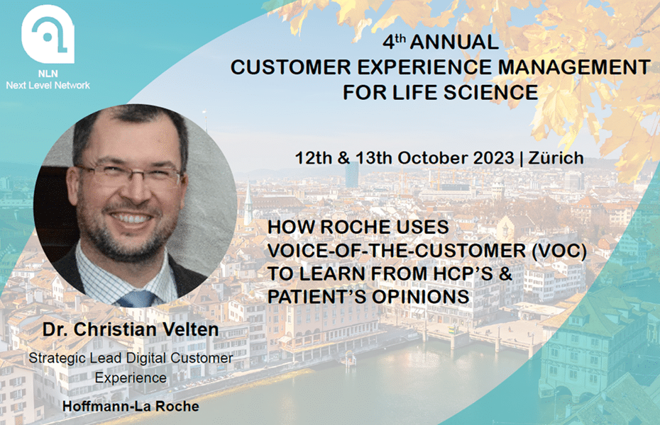 Christian Velten @ 2023 CX for Life Sciences conference