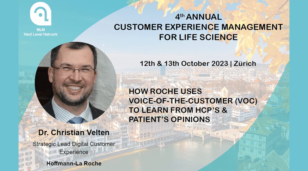 Christian Velten @ 2023 CX for Life Sciences conference